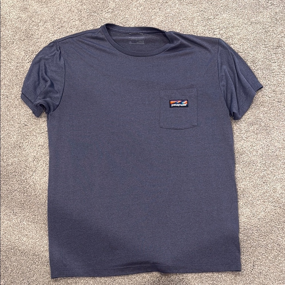 Patagonia Blue Short Sleeve Tee
